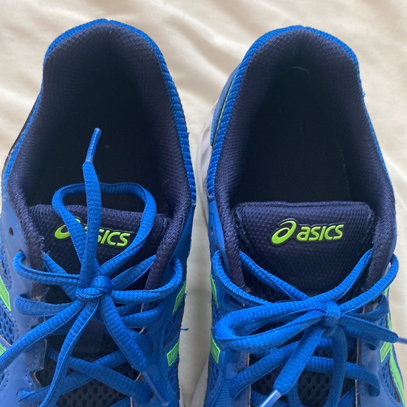 Asics Size 7 Blue Tennis Shoes - Picture 7 of 10